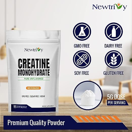 💪 Newtrivy Creatina Monohidrato 280 g  – Máxima Pureza - ¡ENVÍO GRATIS A NIVEL NACIONAL!