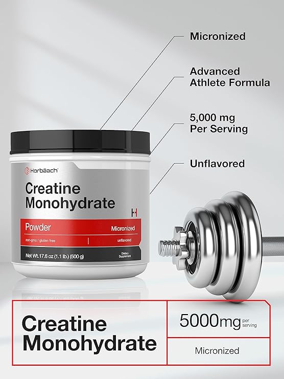 🔥 Horbaach Creatina Monohidrato 500 g – Máximo Rendimiento - ¡ENVÍO GRATIS A NIVEL NACIONAL!